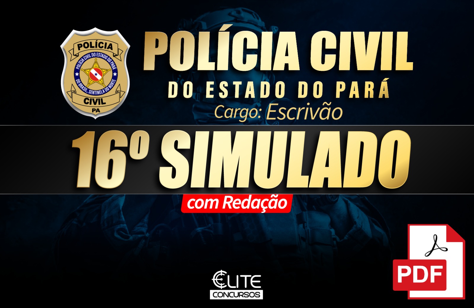 16 SIMULADO PCPA - ESCRIVO - 18/08 - Em PDF